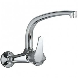 GRIFO MONOMANDO FREGADERO PARED ENKEL 11 CM ENKEL CAÑO ALTO TUBO - Ahorra Calor