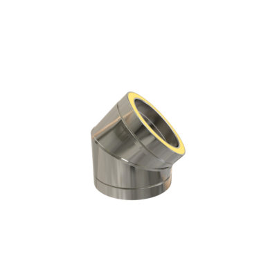 CODO 45º DOBLE PARED A.INOX CONVESA - Ahorra Calor
