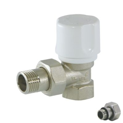 VÁLVULA ANGULAR PARA CONEXIÓN DE TUBERÍA DE HIERRO 3/8" ROSCAR BIANCHI 401 - Ahorra Calor