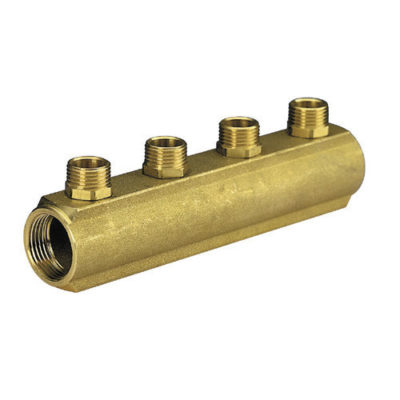 COLECTOR DE BARRA 2T con conexiones de salida macho Eurocono 3/4" BIANCHI - Ahorra Calor