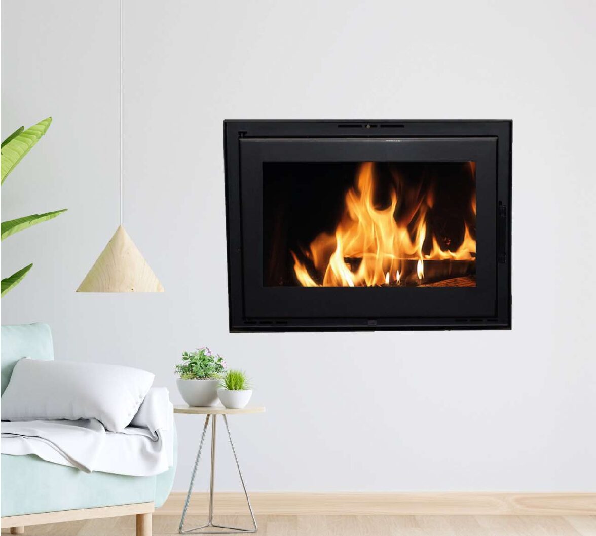 Chimenea Hogar de Leña para Calefacción Central LLAR L ECO METLOR